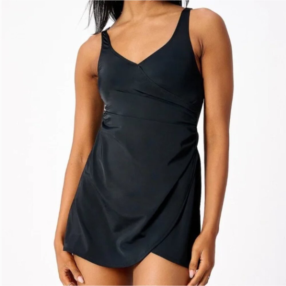 Isaac Mizrahi Live! Bridgehampton Swim Dress with UPF50 Sz 30